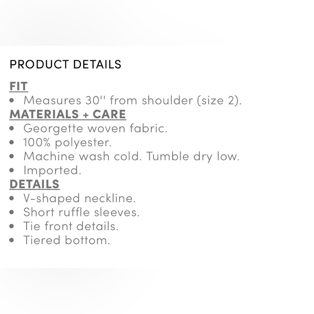 V-Neck Double Ruffle Top - Picture 5 of 5